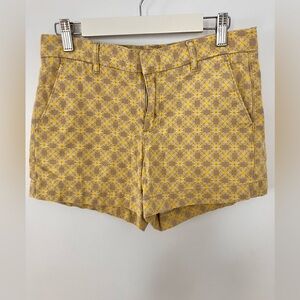 Yellow Retro looking Joe Fresh shorts